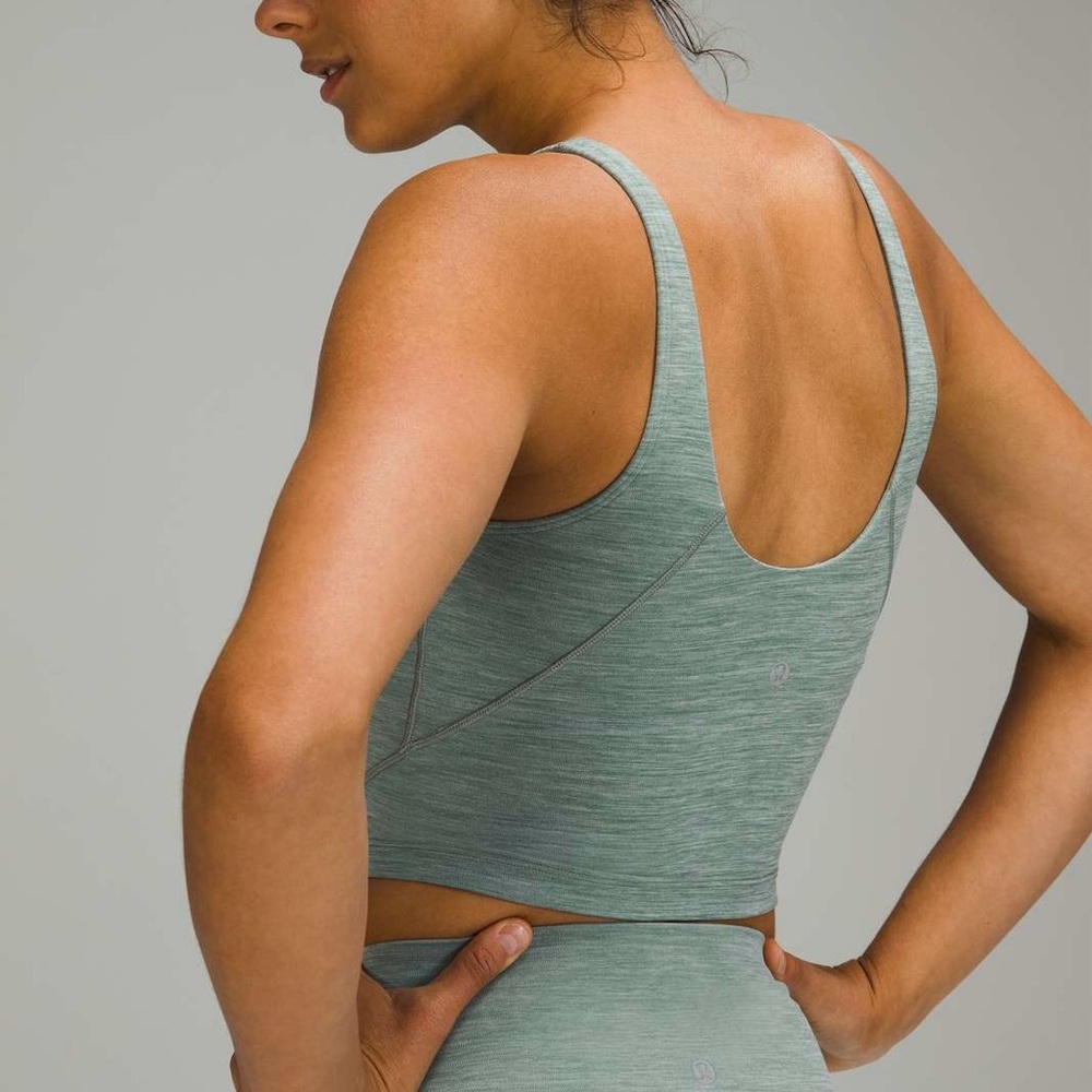 Lululemon Aligh Tank Heathered Tidewater Teal - Picture 3 of 9